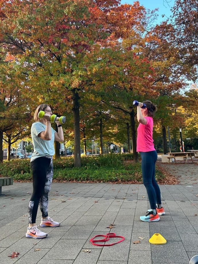 Duo training sessie met twee personen